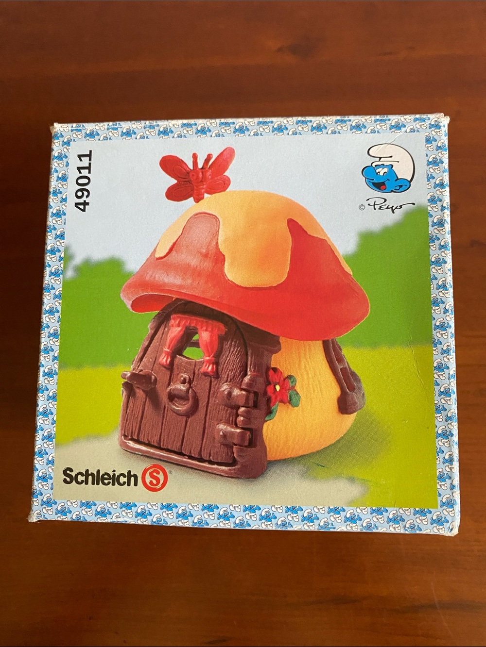 Schleich Peyo Smurf Mushroom House. 1994